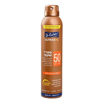 حماية عالية ومقاومة للماء - بخاخ حماية من الشمس SPF 50، 200 مل | دكتور فيشر 
