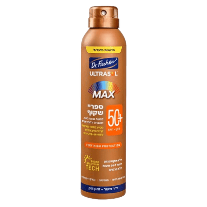 ספריי הגנה מהשמש, הגנה רחבה במיוחד SPF 50, ללא גז – ד
