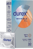 קונדומים דורקס | INVISIBLE XL | היקב רחב | מכיל 10 קונדומים | DUREX