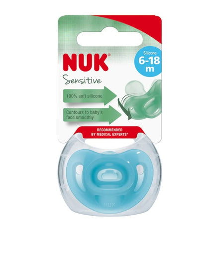 מוצץ נוק סנסיטיב NUK Sensitive | סיליקון 0-6 חודשים |