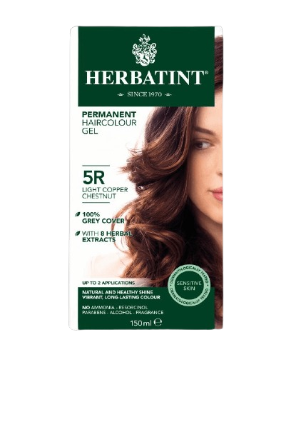 צבע לשיער על בסיס צמחי הרבטינט 5R נחושת ערמוני בהיר