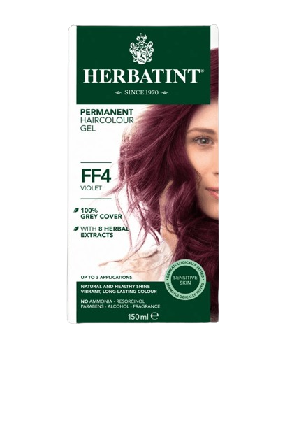 צבע לשיער על בסיס צמחי הרבטינט FF4 סגול