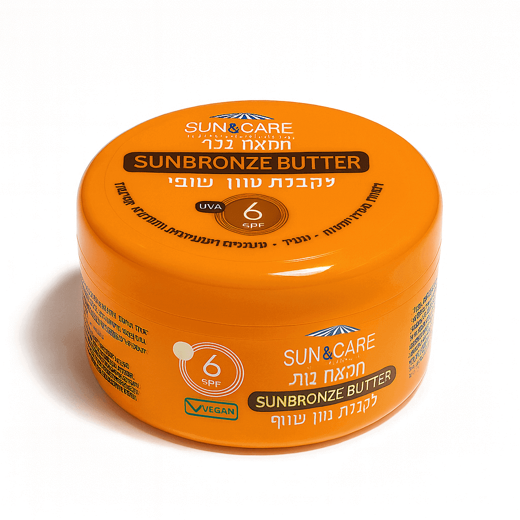 חמאת גוף | לקבלת גוון שזוף | 6 SPF | מכיל 200 מ"ל | סאן קר - SUN CARE