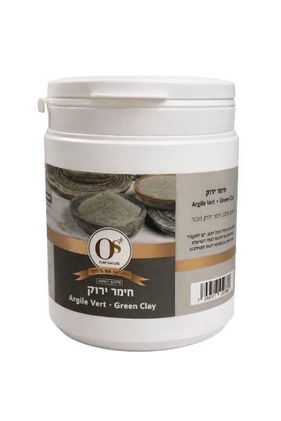 מסיכת חימר ירוק טבעית | 450 גרם | +Os