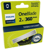ONE BLADE סכיני גילוח למכשיר 360 | מכיל 2 יחידות | פיליפס - PHILIPS