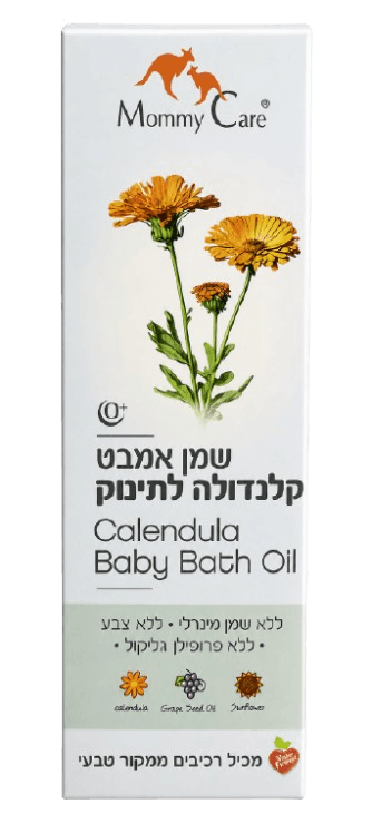 שמן אמבט קלנדולה לתינוק | מכיל 450 מ"ל | מאמי קר - MOMMY CARE