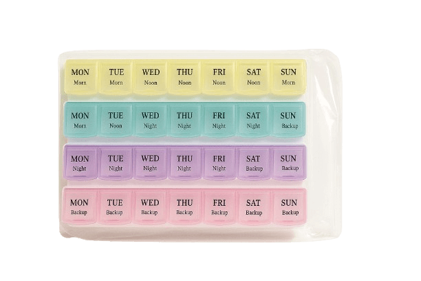 קופסת תרופות קופסת תרופות שבועית יומית 28 תאים