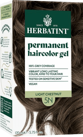 صبغة شعر عشبية هيرباتينت 5N كستنائي فاتح