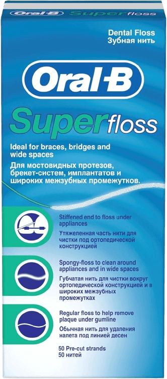 خيط تنظيف الأسنان | ORAL-B SUPER FLOSS 