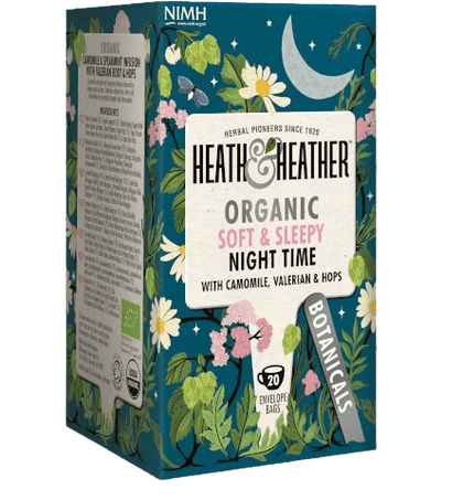 חליטת תה אורגני - קמומיל | 20 שקיקים | HEATH & HEATHER | ORGANIC | SOFT & SLEEPY | NIGHT TIME