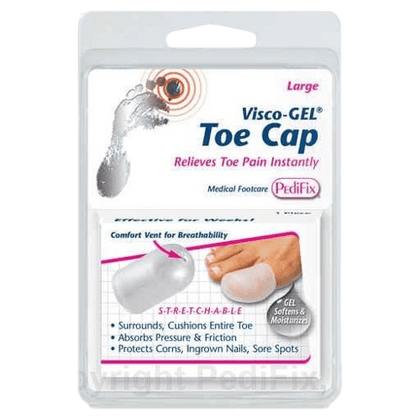 כובעון ג'ל | לבוהן | סופג לחצים וזעזועים | Fedfix | מגן על יבלות | ציפורניים חודרניות ופצעים