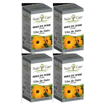 אוניה דה גאטו | כמוסות תמצית אוניה דה גאטו | Uña de Gato | Extract Capsules | מכיל 60 כמוסות | נוטרי קר | מבצע רביעיה
