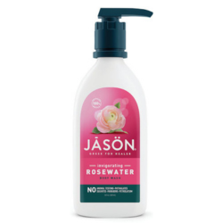 صابون الجسم المنعش بماء الورد من جيسون | يحتوي على 887 مل | جل استحمام بماء الورد - لترطيب عميق وتغذية البشرة | جيسون | جيسون