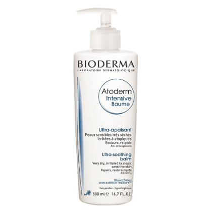 كريم مرطب للجسم والوجه للبشرة الجافة جدًا والمتهيجة والمحمرة Atoderm Intensive Baume - يحتوي على 500 مل - بيوديرما