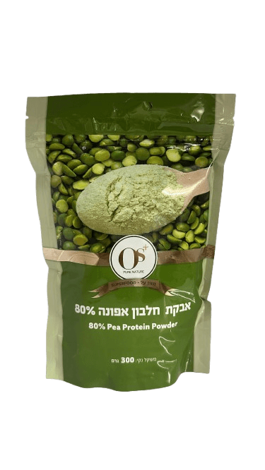 אבקת חלבון אפונה 80% | מכיל 300 גרם מבית +OS