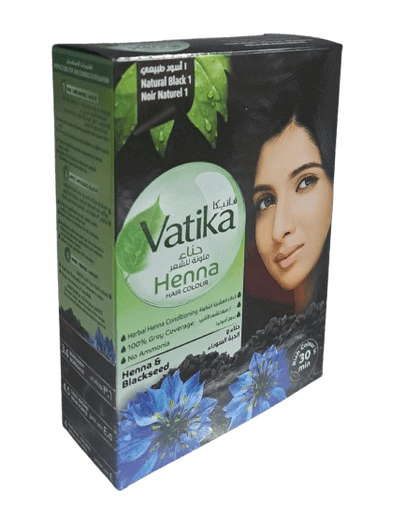 بودرة صبغ الشعر بالحناء، أسود طبيعي 1 فيتيكا
