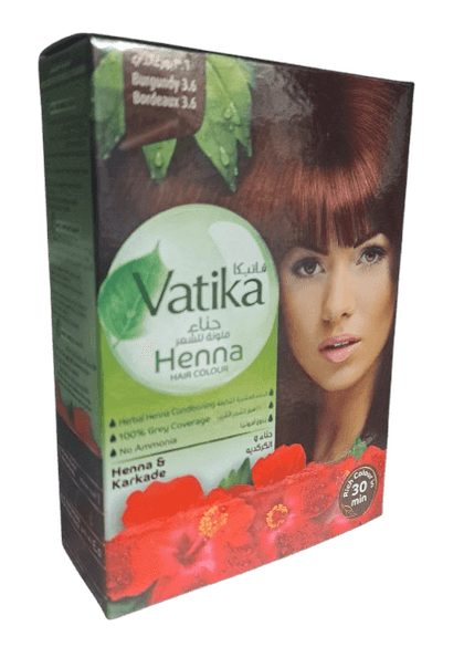 بودرة صبغة الشعر بالحناء لون بورغندي 3.6 فيتيكا (لون النبيذ)