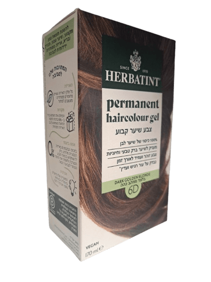 صبغة شعر عشبية هيرباتينت 6D بلون أشقر ذهبي داكن