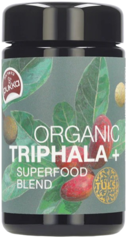 טריפלה פלוס אורגני | organic triphala + | מכיל 60 כמוסות | פוקה | PUKKA