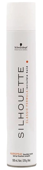 سيلويت | مثبت شعر | لتثبيت مرن | يجف بسرعة | يحتوي على 500 مل | شوارزكوف بروفيشنال |