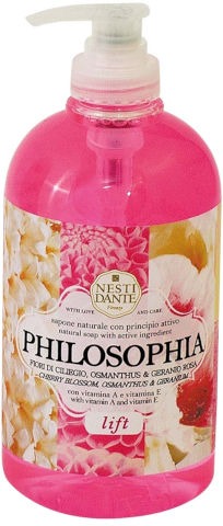 Nesti Dante | סבון ידיים ורחצה | נוזלי | גרניום פריחת הדובדבן וויטמין E | מכיל 500 מ