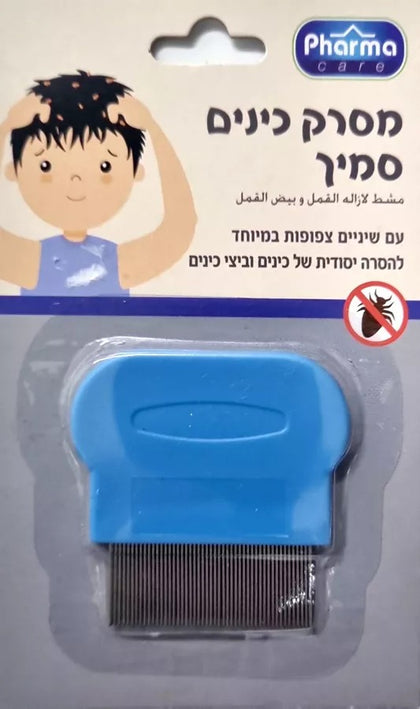 מסרק כינים | סמיך | עם שיניים צפופות | כחול