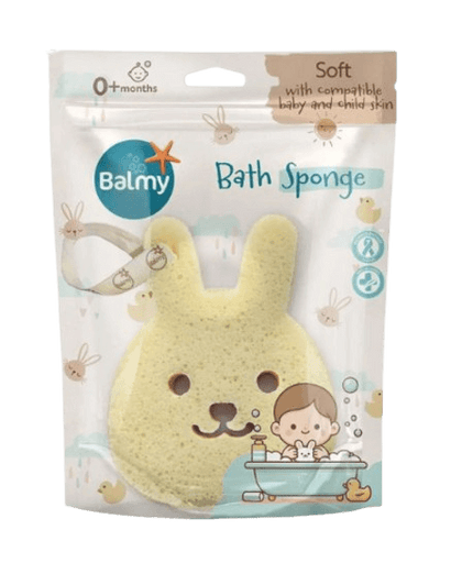 ספוג רחצה לתינוקות | 0+ חודשים | צורת ארנב | Balmy | Bunny Bath Sponge |