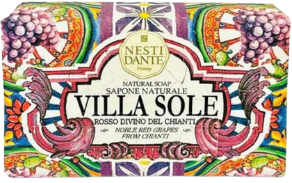فيلا سول | صابون طبيعي بخلاصات | عنب أحمر فاخر من توسكانا | ٢٥٠ غرام | نيستي دانتي | نيستي دانتي