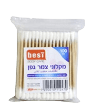 בסט קסמי אוזניים | מקלוני צמר גפן | 100 יחידות | BEST