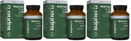 Multi Hair Plus | מולטי אייר פלוס | גברים | מכיל 180 כמוסות | מבצע שלישייה |