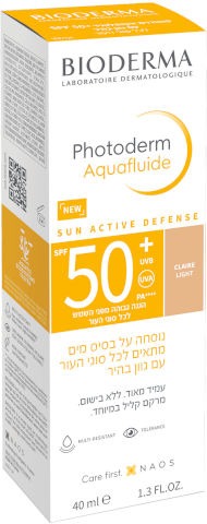 פוטודרם אקוופלואיד | עם גוון | מבית ביודרמה | SPF50 | מכיל 40 גרם