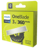 ONE BLADE סכיני גילוח למכשיר 360 | מכיל 3 יחידות | פיליפס - PHILIPS