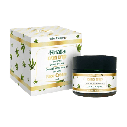 קרם פנים | שמן זרעי קנאביס | אנטי אייג'ינג | 50 מ