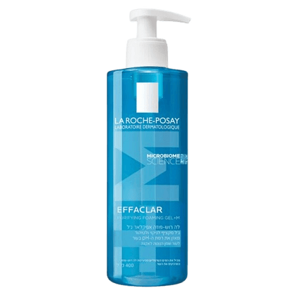 ג'ל מקציף לניקוי ולטיהור | לה רוש-פוזה אפקלאר ג'ל | לעור שמן הנוטה לאקנה | מכיל 400 מ