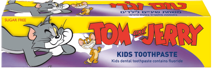 משחת שיניים טום וג'רי | מכיל 50 מ"ל | בתוספת פלואריד |