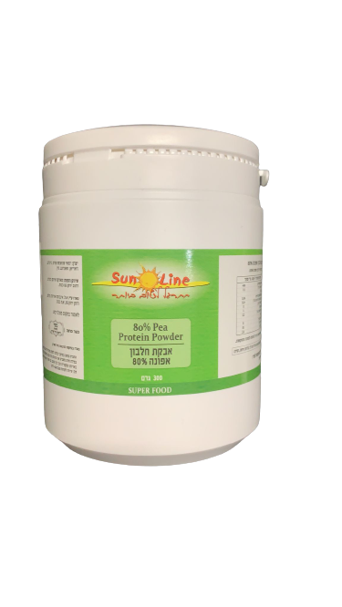 סאן ליין | אבקת חלבון אפונה 80% | מכיל 300 גרם 