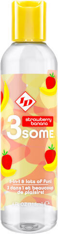 ID 3SOME | תות בננה | חומר סיכה | מכיל 118 מ"ל
