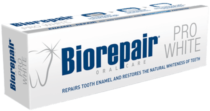 ביורפייר | Biorepair  
פרו ווייט | Pro - משחת שיניים הלבנה והשיקומית - 75 מ