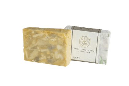 סבון טבעי אבני מדבר | Natural Desert Stones Soap | על בסיס שמן זית וצמחי מרפא | לגוף, פנים ושיער