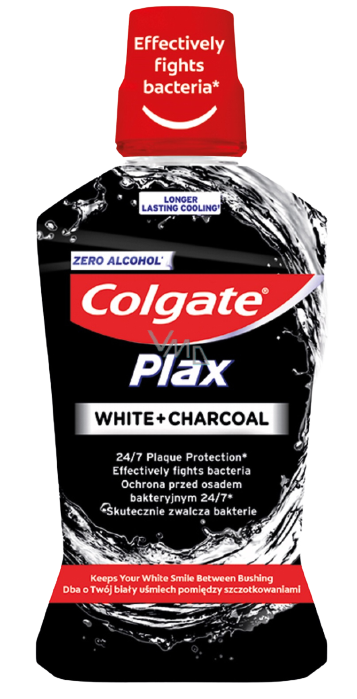 كولجيت - غسول فم بالفحم النشط الخالي من الكحول لتبييض الأسنان وانتعاشها - وحدة واحدة 