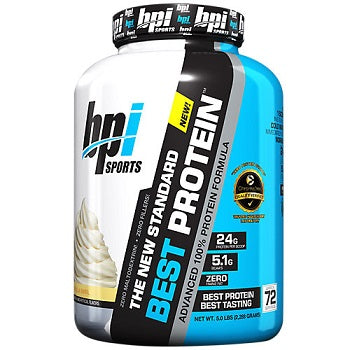 BPI - BEST PROTEIN - Protein Powder | אבקת חלבון בסט פרוטאין מבית בי.פי.איי בטעם וניל גלידה אמריקאית | 2.288 ק"ג |