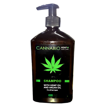 שמפו עם שמן המפ וארגן CANNABIO - מכיל 400 מ