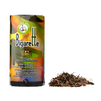 טבק ללא ניקוטין בטעם תפוח ביגארט | מכיל 40 גרם