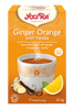 צמחים מיובשים להכנת משקה בחליטה אורגנית עם תפוז ג'ינג'ר וניל | מכיל 17 שקיקי תה | yogi tea