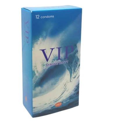קונדומים | VIP | במרקם מנוקד | להעצמת התחושות | מכיל 12 יחידות