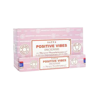 מקלות קטורת | פוסיטיב ויבס | קופסא המכילה 12 חבילות | כל חבילה מכילה 15 גרם