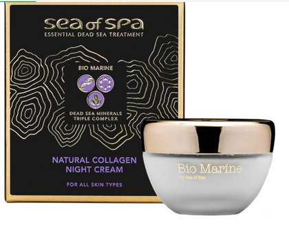 קרם לילה קולגן טבעי | לכל סוגי העור | Sea of Spa