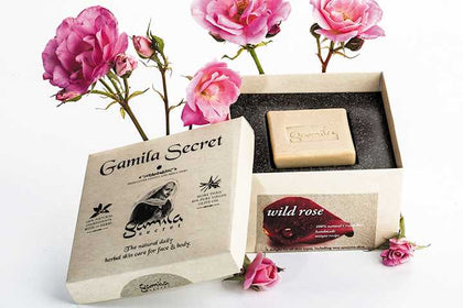 סבון ורד הבר סבתא ג'מילה | 115 גרם | Gamila Wild Rose Soap