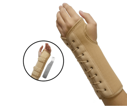 סד לתמיכת פרק כף היד והאגודל | תמיכה קשיחה על ידי מוט אלומיניום | להקלה בכאבים ושיקום פציעות אחרות | יד שמאל | מידה S-M אוריאל | URIEL
