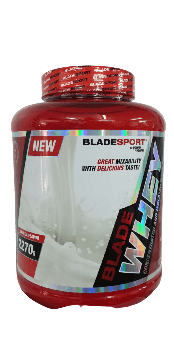 بروتين مصل اللبن Blade Whey بنكهة الفانيليا 2.27 كجم - جودة ممتازة وطعم ممتاز من ماركة Bladesport 